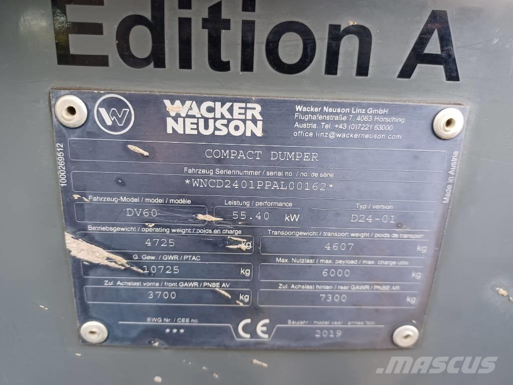 Wacker Neuson DV 60 Mini dumpere