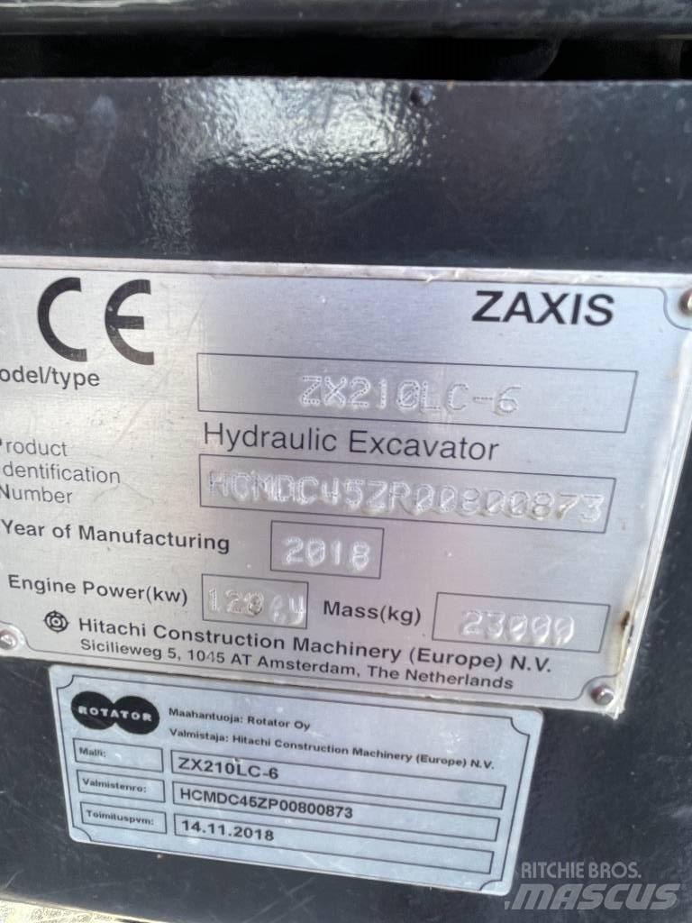 Hitachi ZX210LC-6 Beltegraver