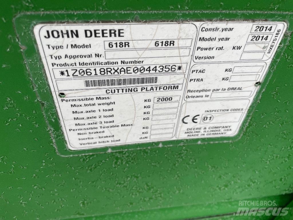 John Deere W 540 Skurtreskere