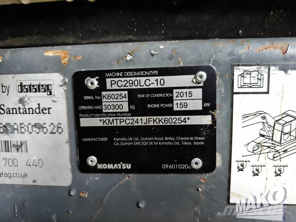 Komatsu PC 290 LC-10 Beltegraver