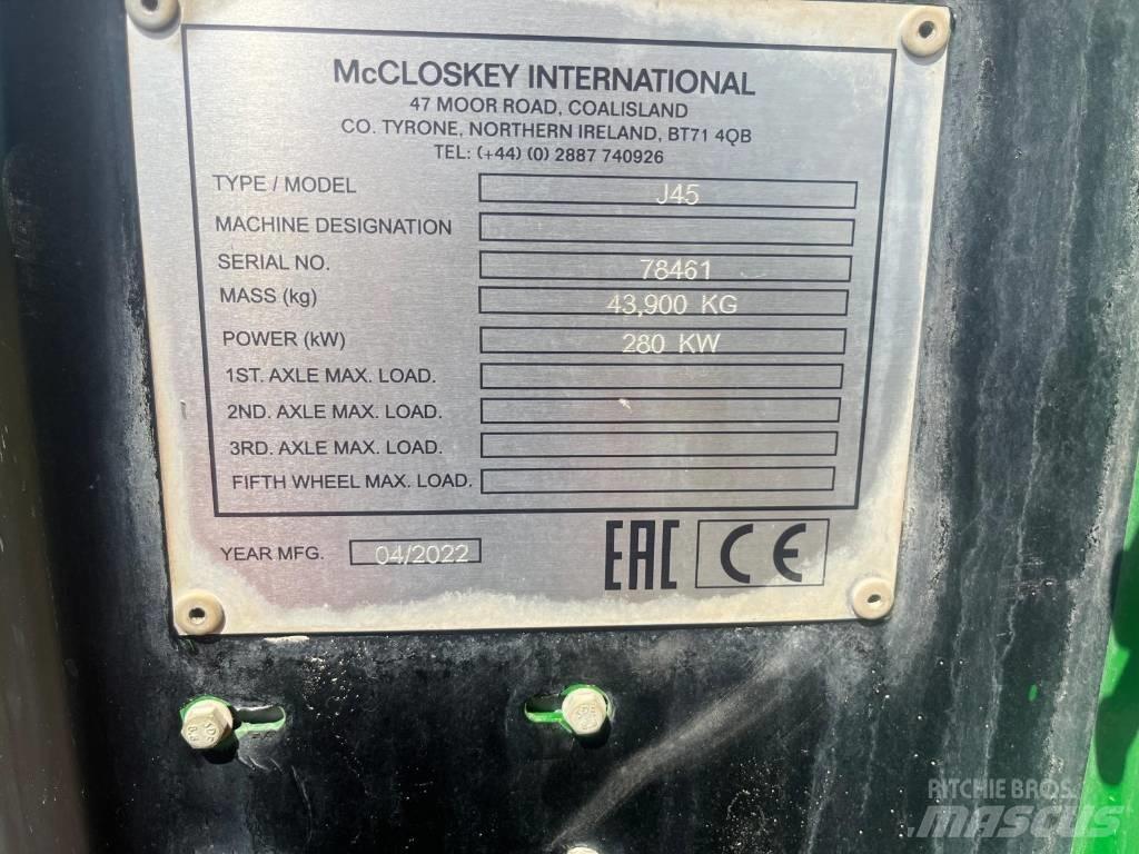 McCloskey J45 Mobile knuseverk
