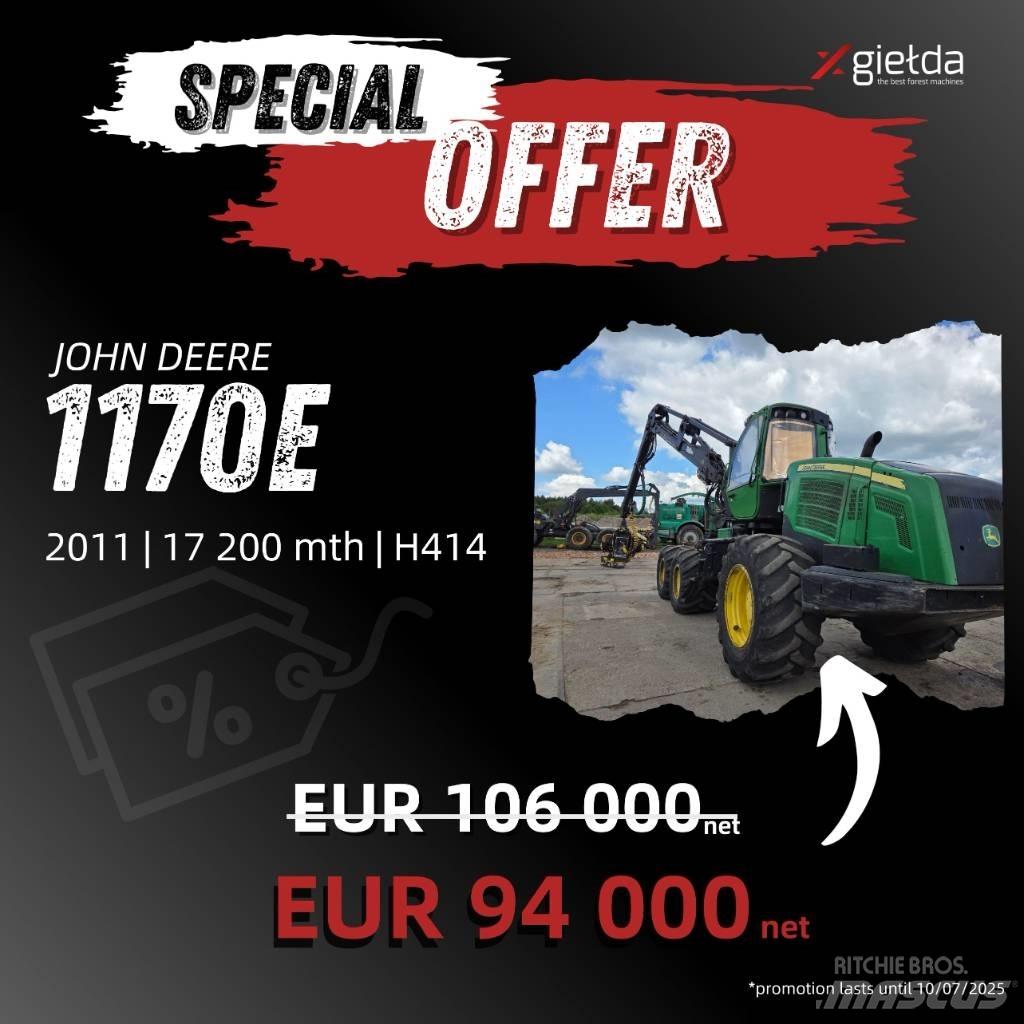 John Deere 1170 E Hogstmaskiner