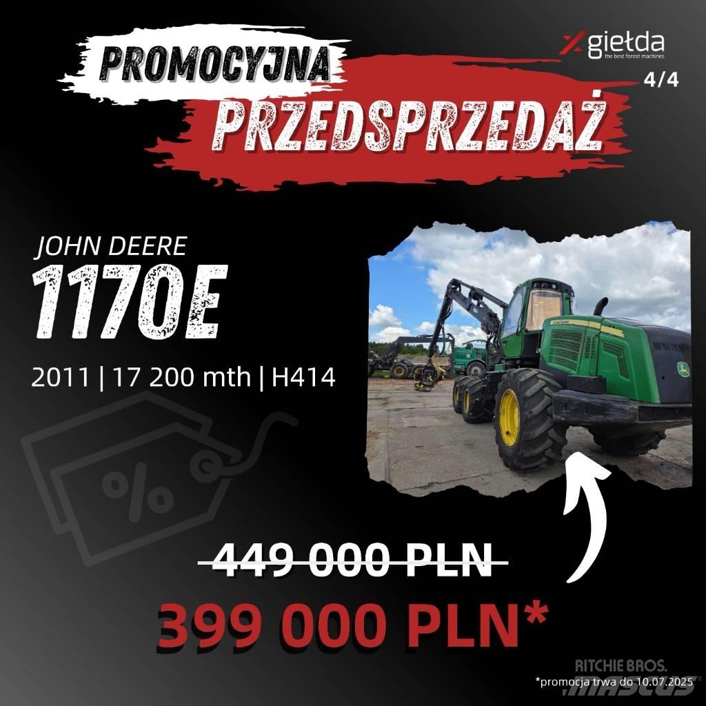 John Deere 1170 E Hogstmaskiner