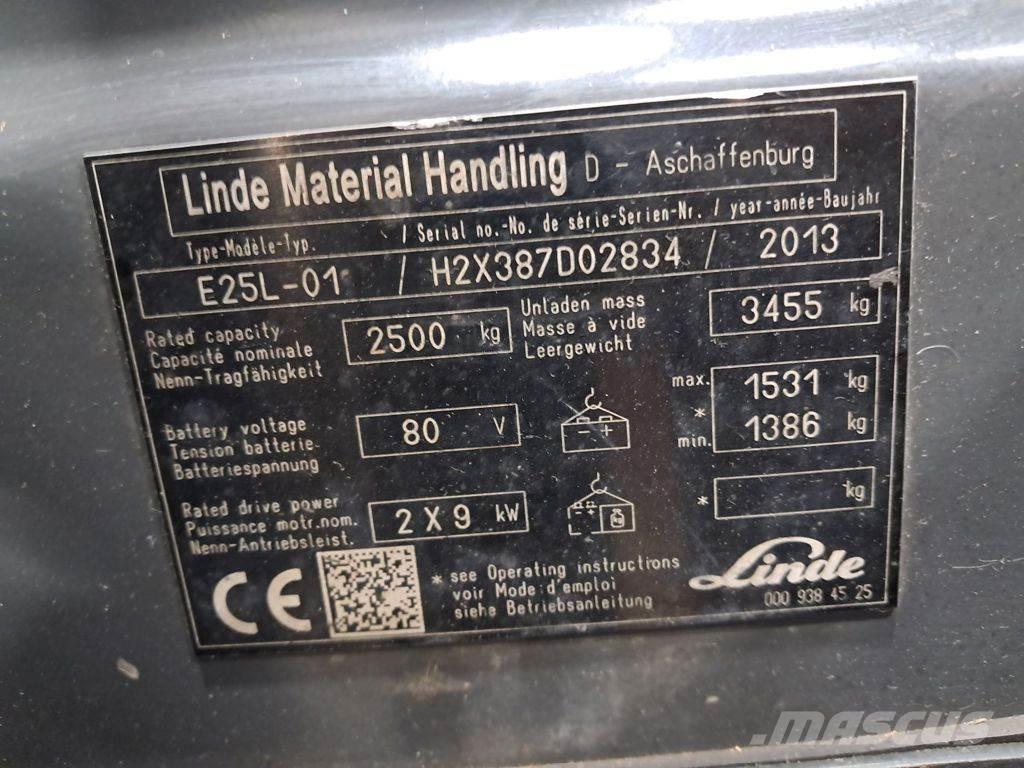 Linde E25L-01 Elektriske trucker