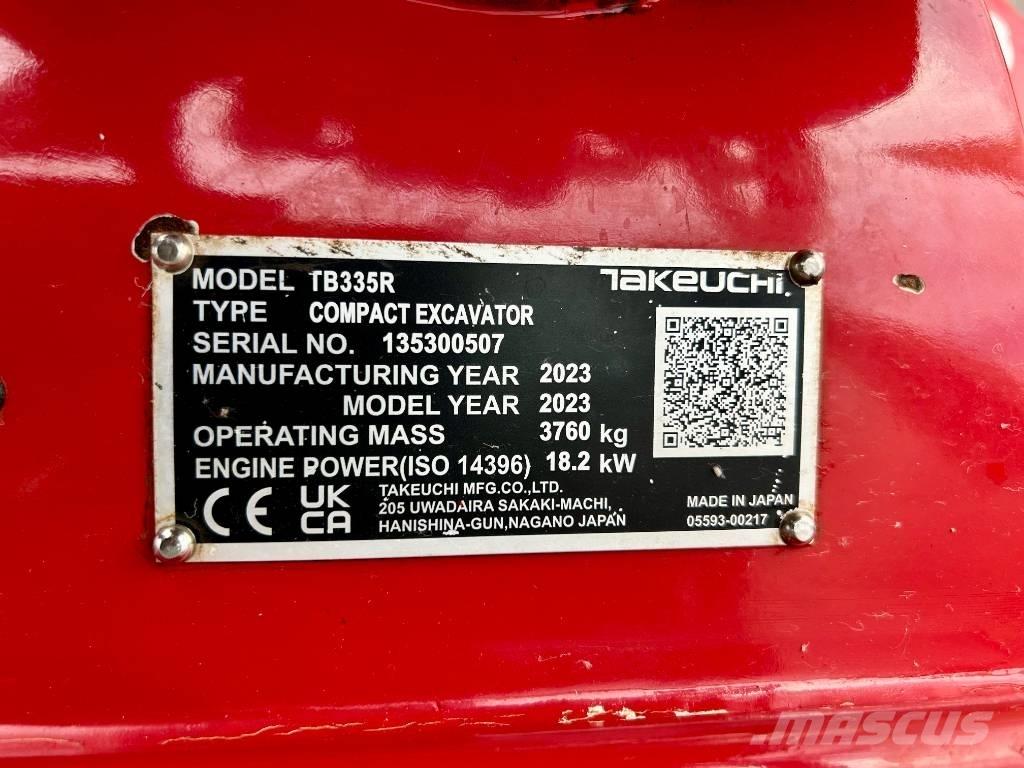 Takeuchi TB 335R V3 Minigravere <7t