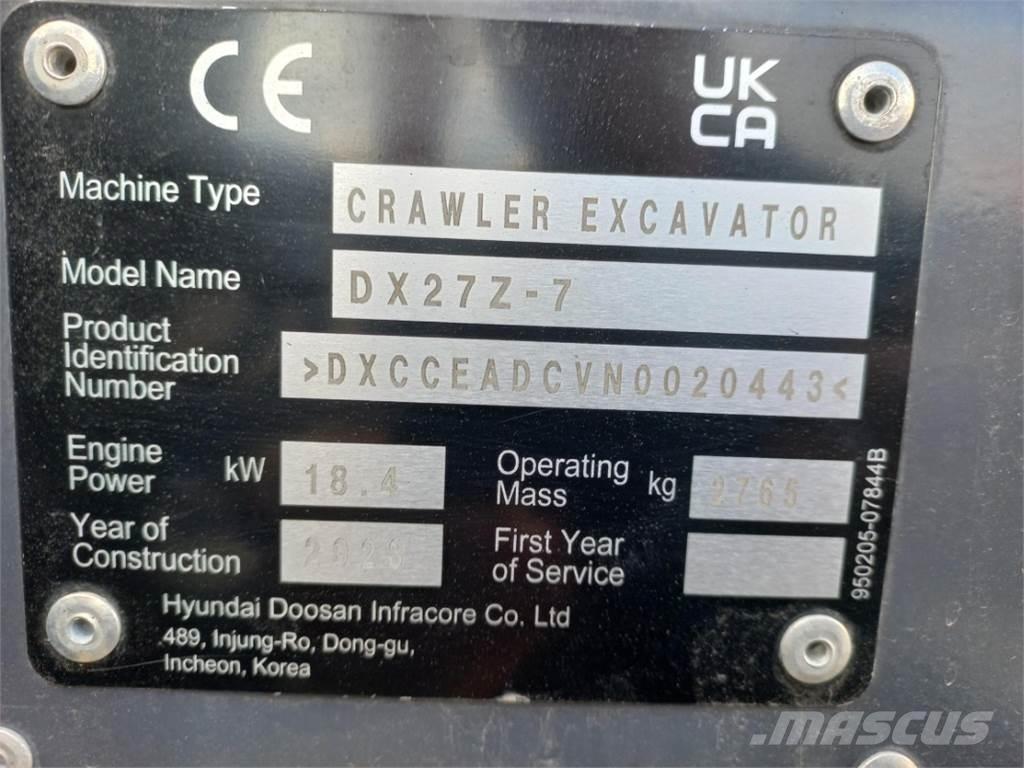 Develon DX27Z-7 Landbruk - Annet