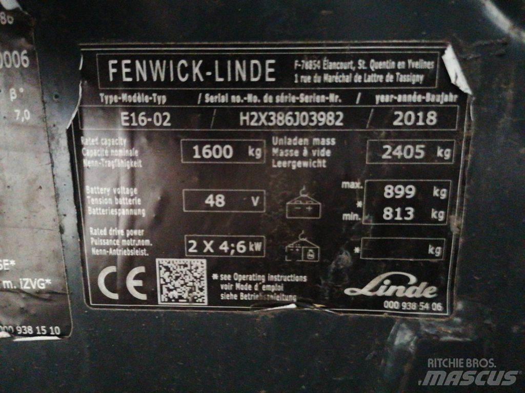Linde E16-02 Elektriske trucker