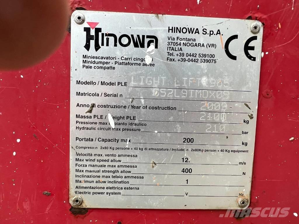 Hinowa LIGHLIFT 1965 Leddede bomlifter