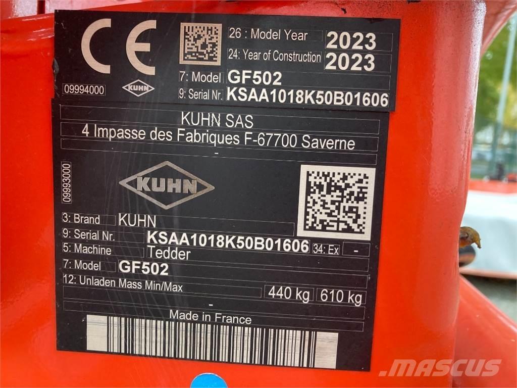 Kuhn GF 502 Raker og høyvendere