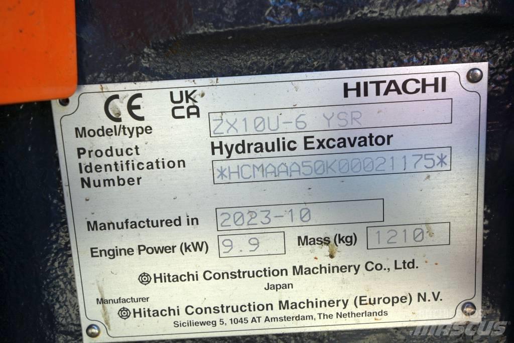 Hitachi ZX 10U-6 Minigravere <7t