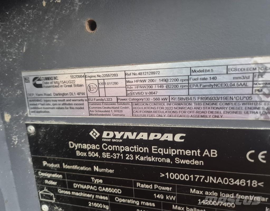 Dynapac CA6500D Valsetog