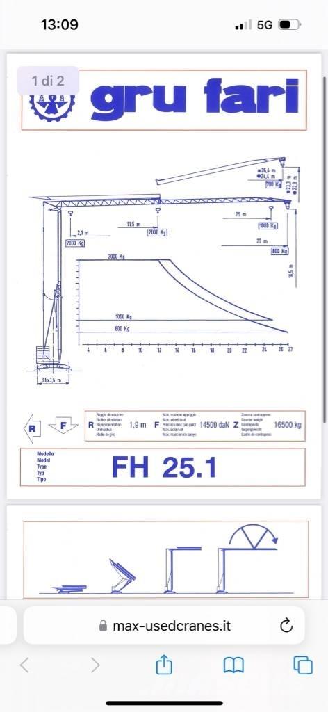 Fari FH 25.01 Selvreisende tårnkran
