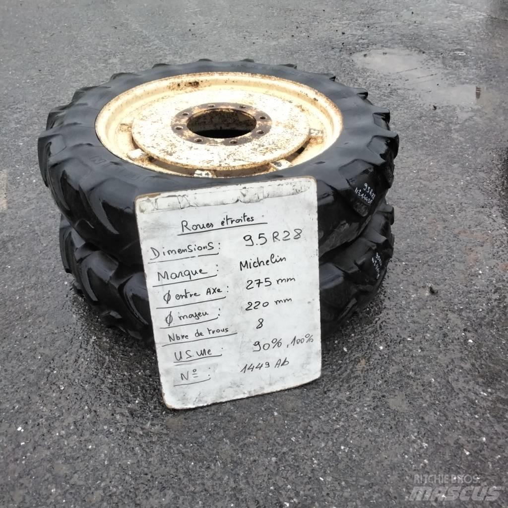 Michelin 9.5R28 Dekk, hjul og felger