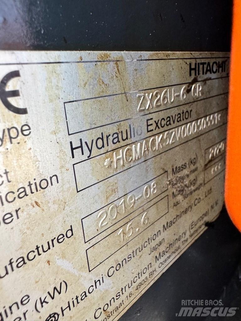 Hitachi 26U-6 CR Minigravere <7t