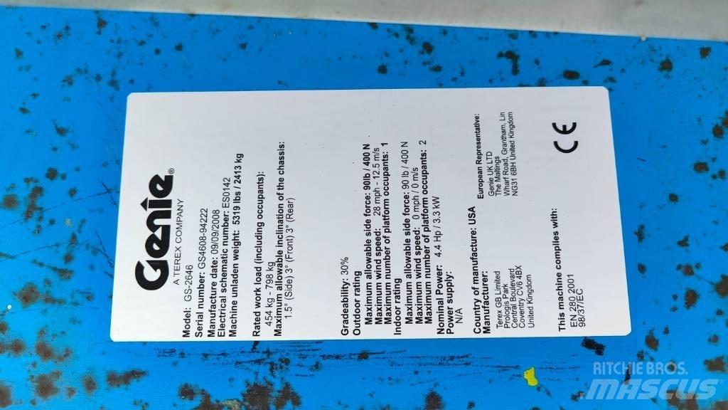 Genie GS 2646 Sakselifter