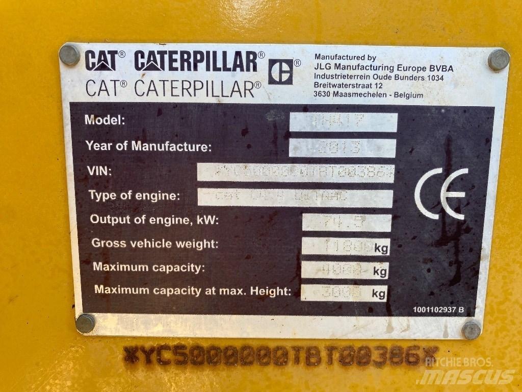 CAT TH 417 Teleskoplastere
