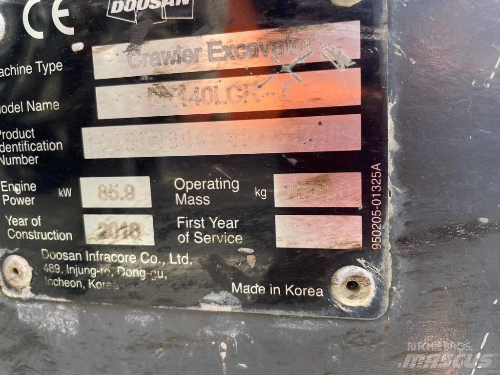 Doosan DX 140 LCR Beltegraver
