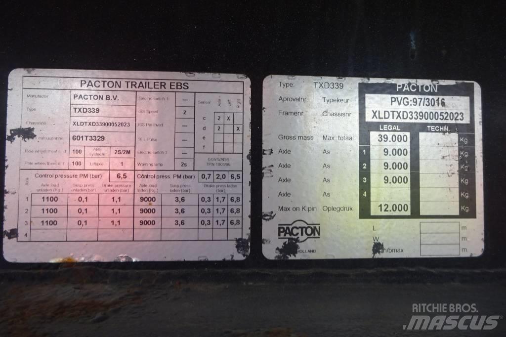 Pacton TXD339 Planhengere semi