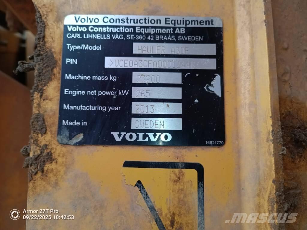 Volvo A 30 F Rammestyrte Dumpere