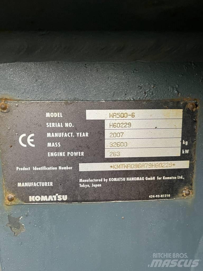 Komatsu WA 500-6 Hjullastere