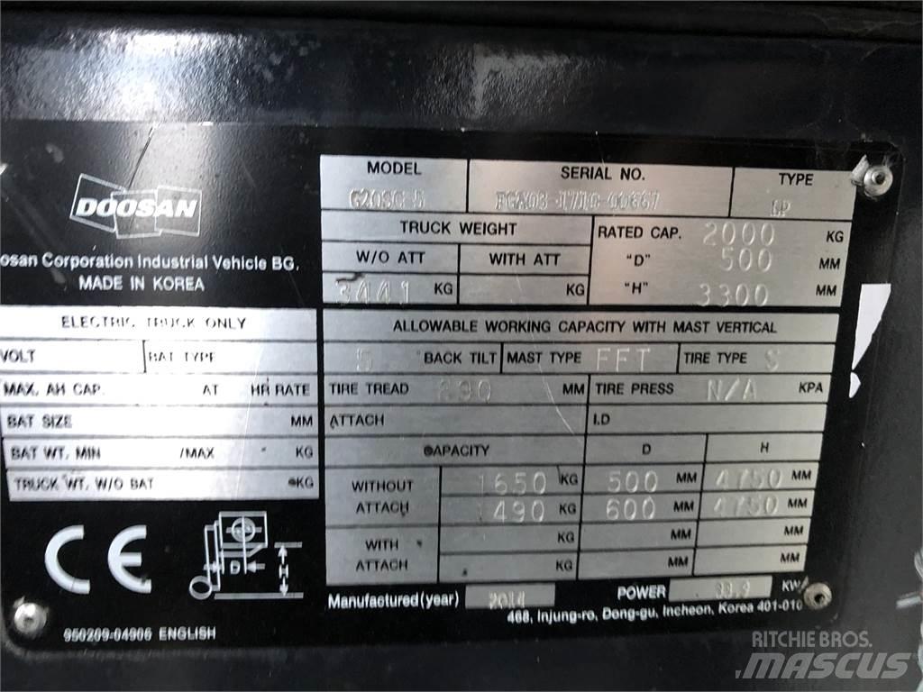 Doosan G20 SC-5 Propan trucker