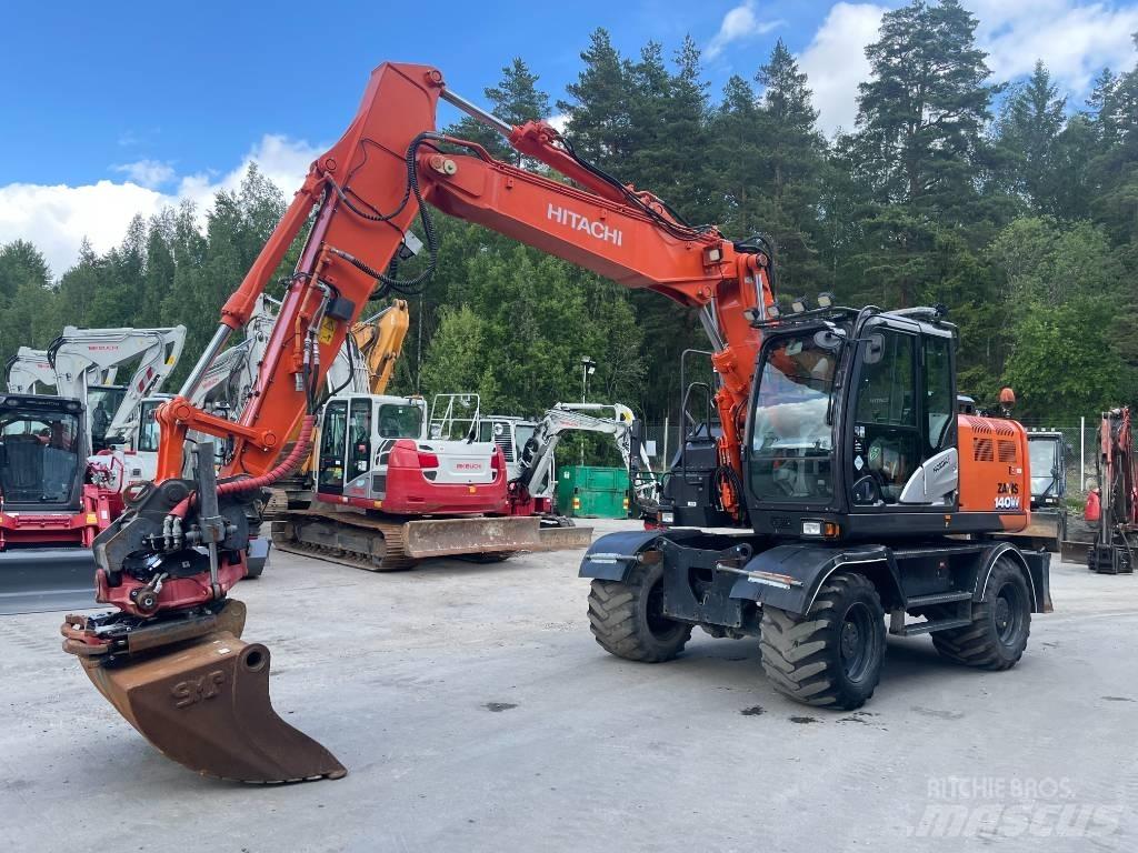 Hitachi ZX 140 W-6 Hjulgravere