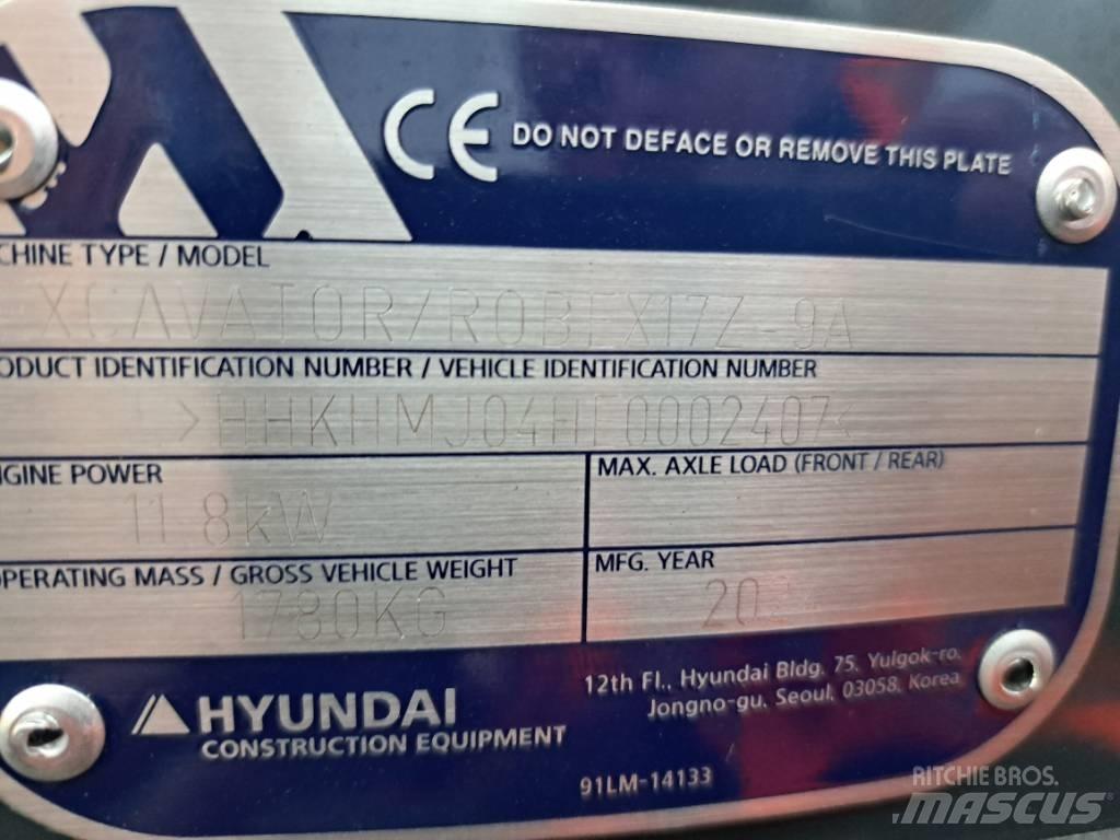 Hyundai R17Z-9AK Minigravere <7t