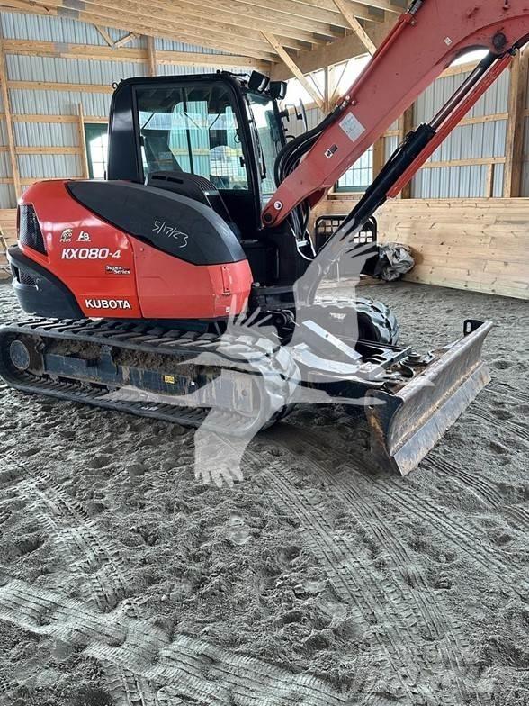 Kubota KX080-4 Beltegraver