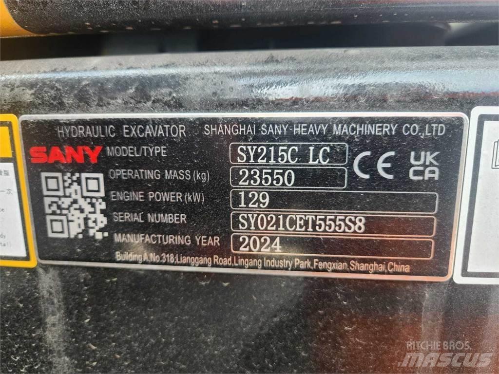 Sany SY215C Beltegraver