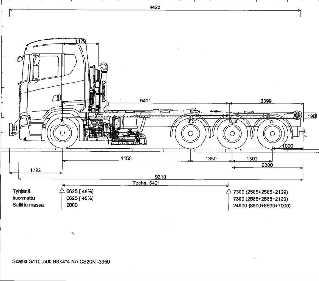 Scania R590 8x4 Krokbil