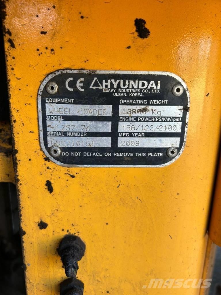 Hyundai HL 757-7 A Hjullastere