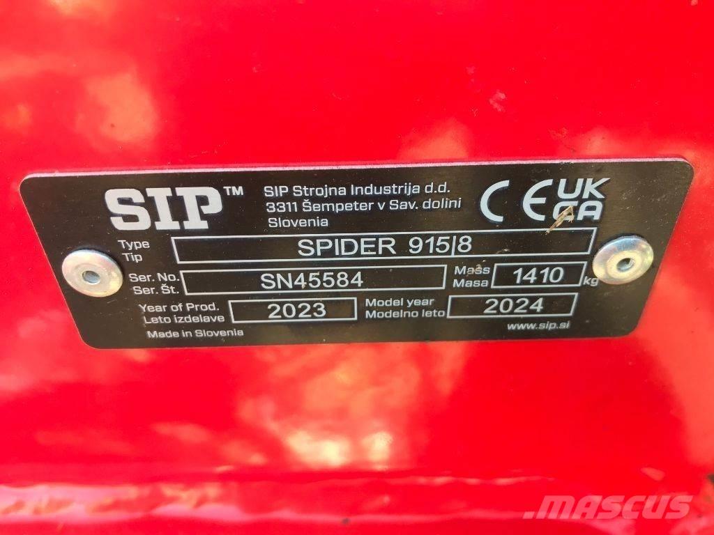 SIP SPIDER 915 / 8 Raker og høyvendere