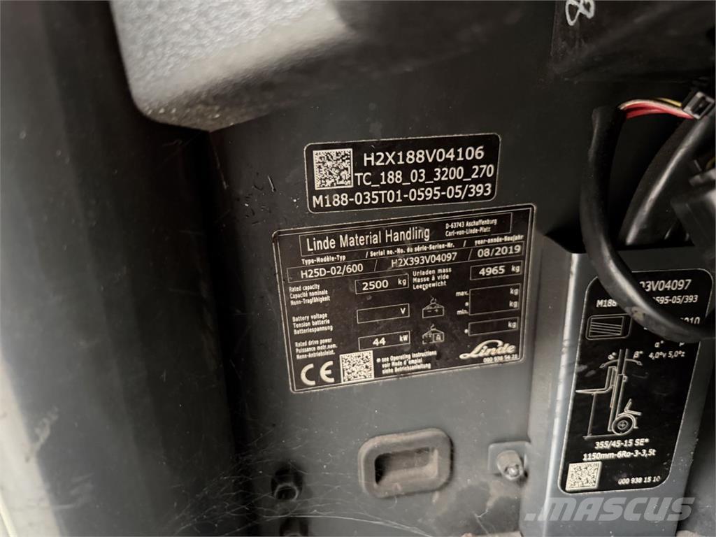 Linde H25D-02/600 Diesel Trucker