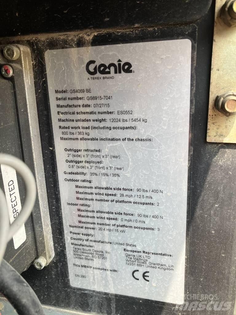 Genie GS 4069 BE Sakselifter