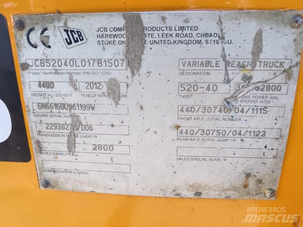 JCB 520-40 Teleskoplastere