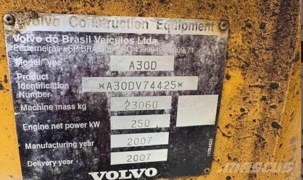 Volvo A 30 D Rammestyrte Dumpere