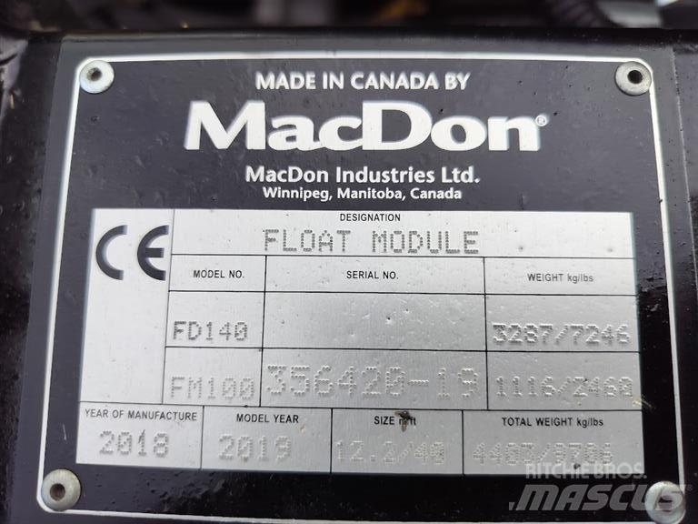 MacDon FD 140 Skurtresker tilbehør