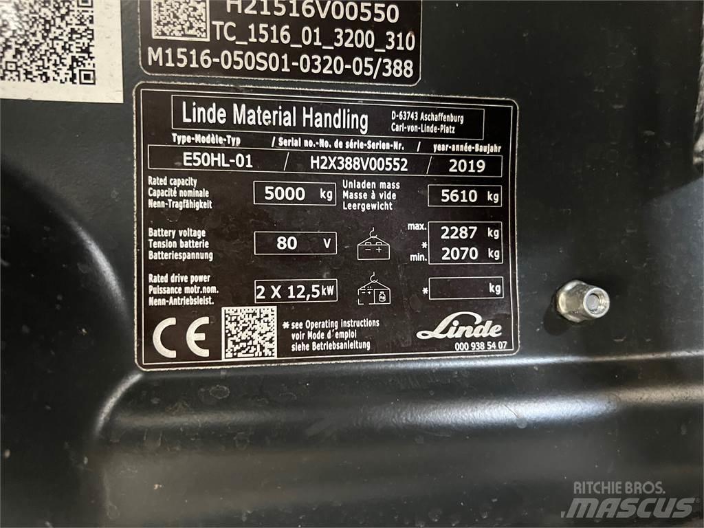 Linde E50HL-01 Elektriske trucker