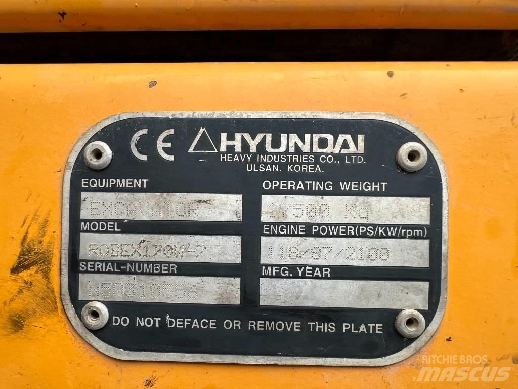 Hyundai R 170W-7 Hjulgravere