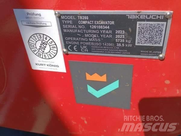 Takeuchi TB 260 Minigravere <7t