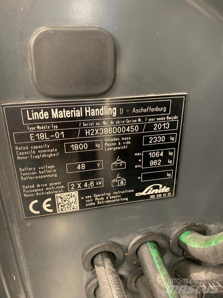 Linde E18 L Elektriske trucker