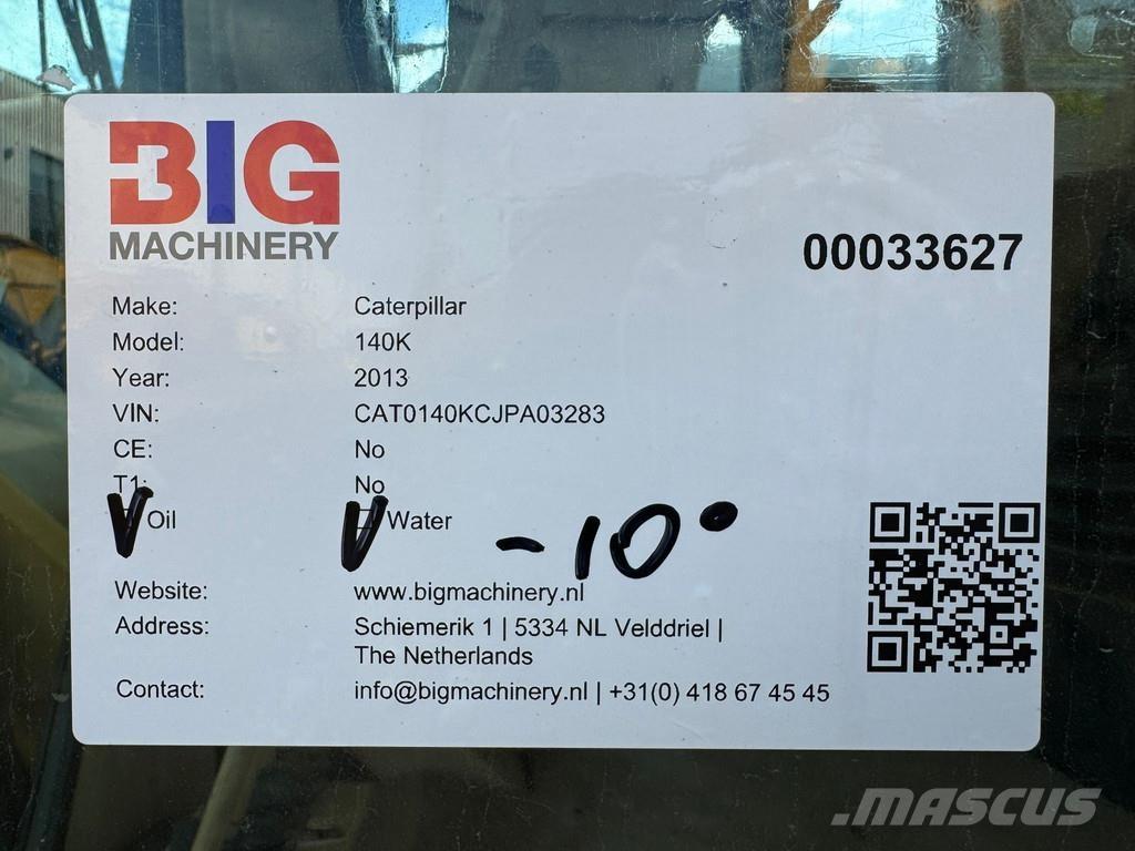 CAT 140K Veihøvler