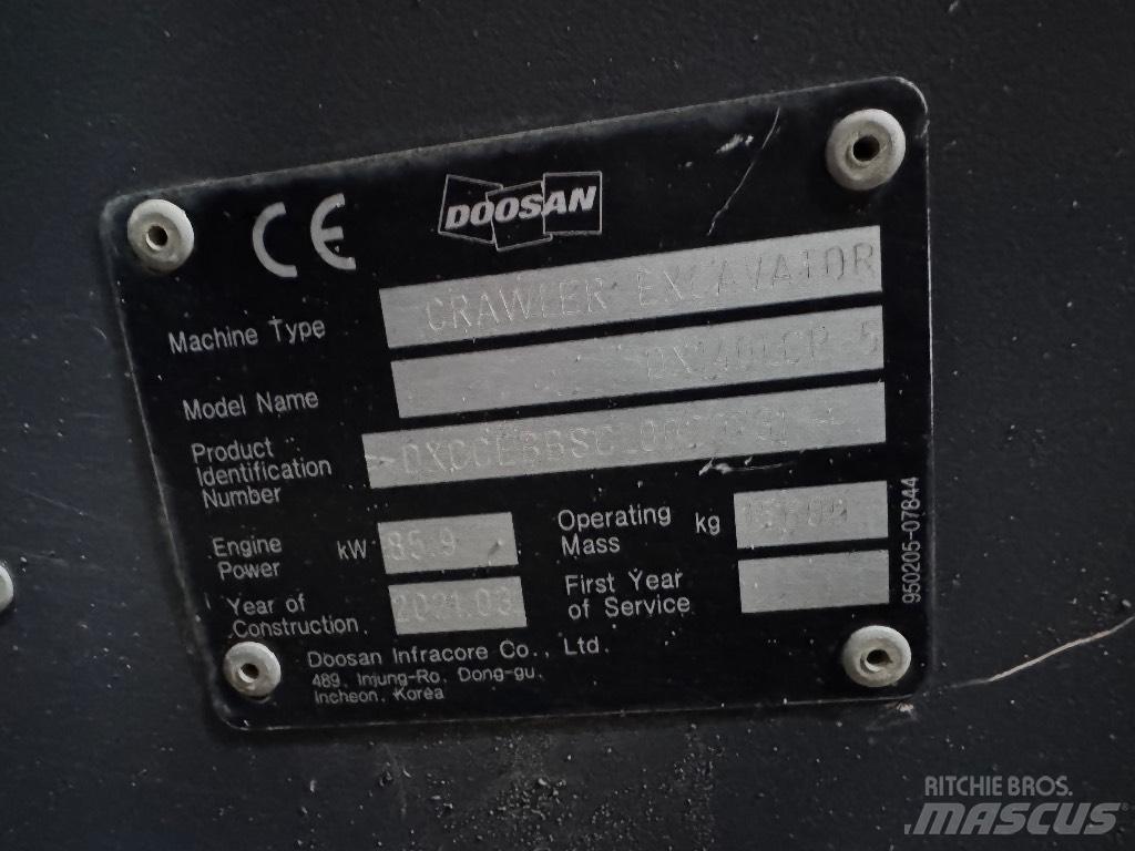 Doosan DX 140 LCR-5 Beltegraver