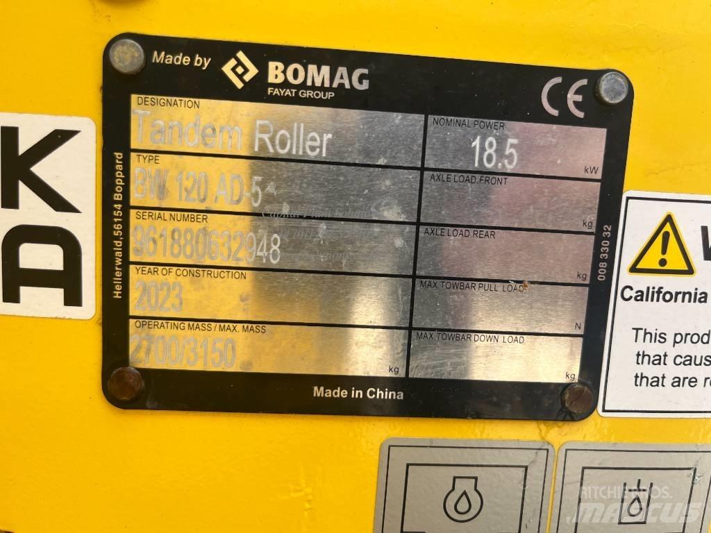 Bomag BW 120 AD-5 Tandem Valser