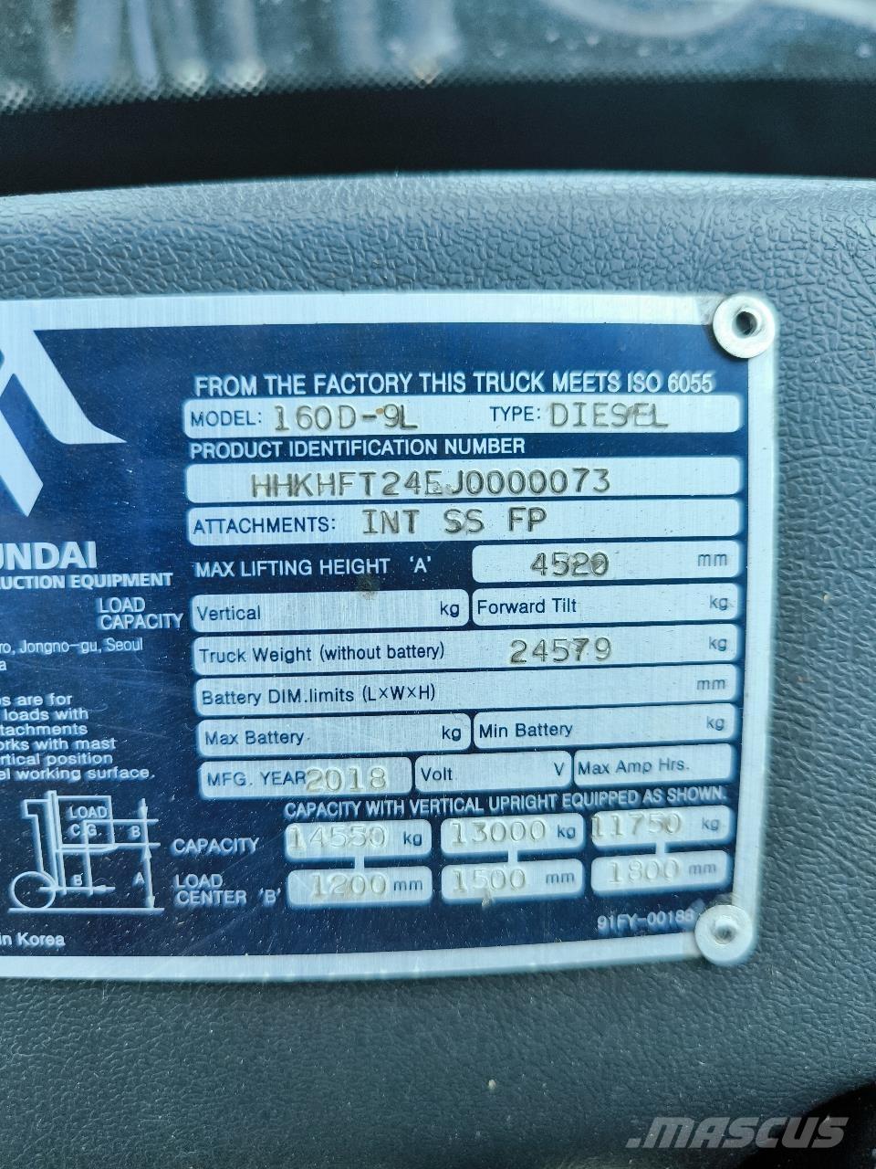Hyundai 160D-9L Medbringertruck