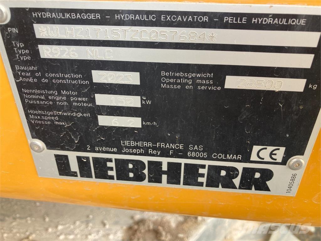 Liebherr R926 Beltegraver