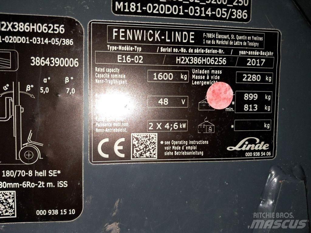 Linde E16-02 Elektriske trucker