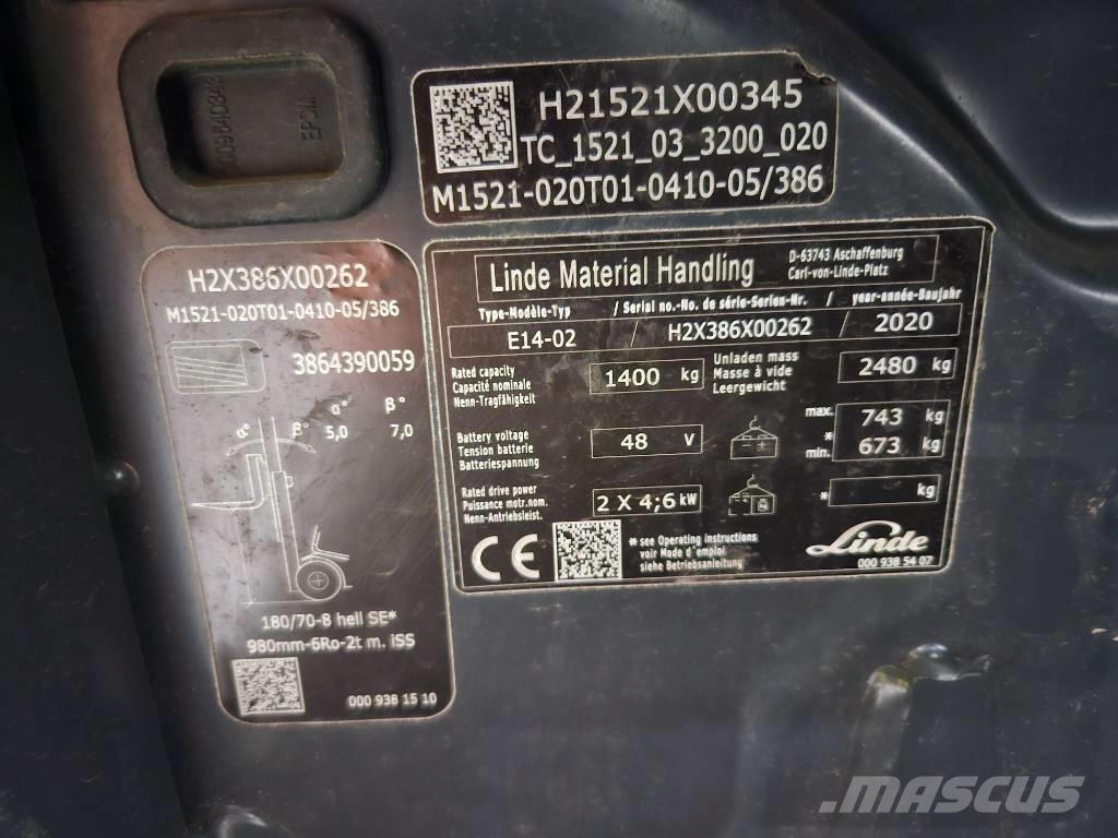 Linde E14 Elektriske trucker