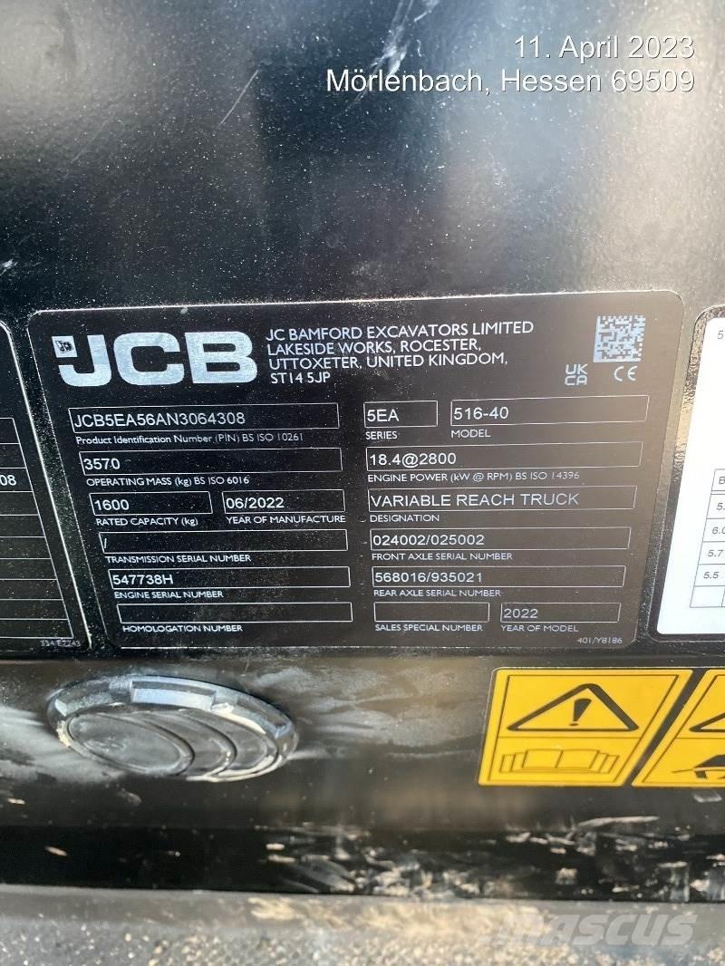 JCB 516-40 Teleskoplastere