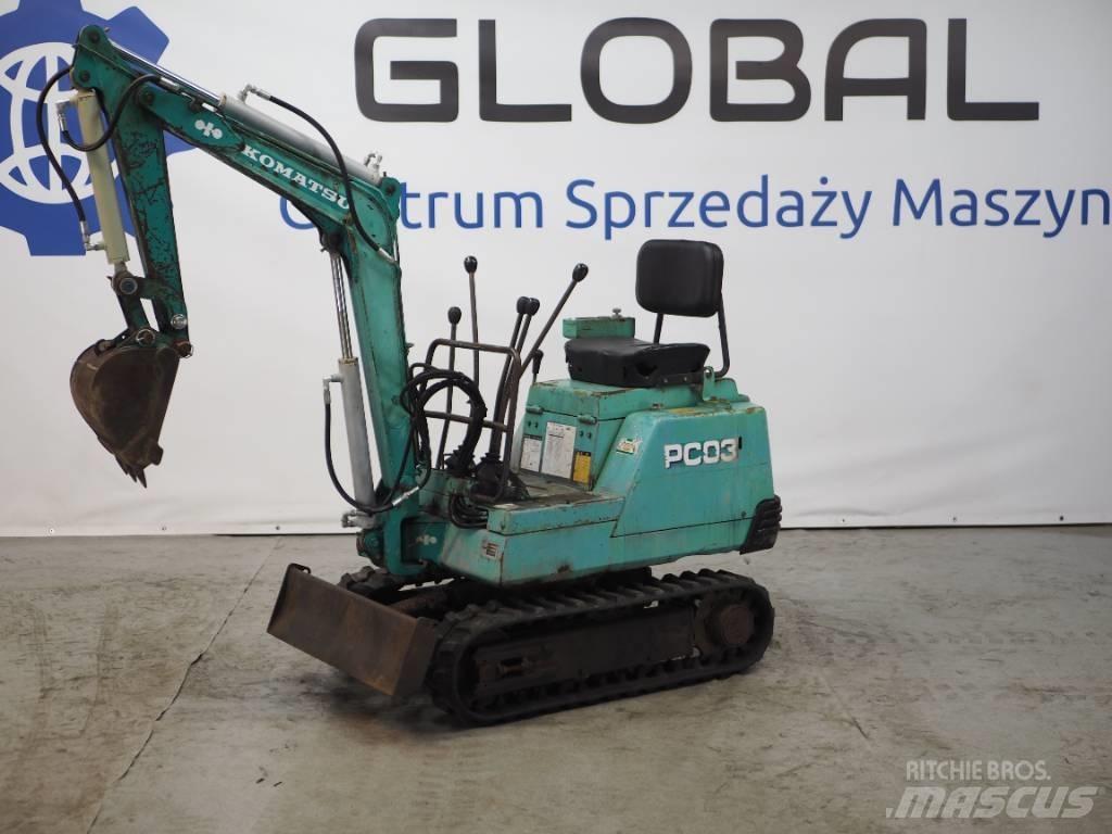 Komatsu PC03-1 Minigravere <7t